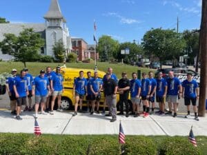 Twin Boro Pest Control team hands out water at New Jersey Special Olympics Torch Run